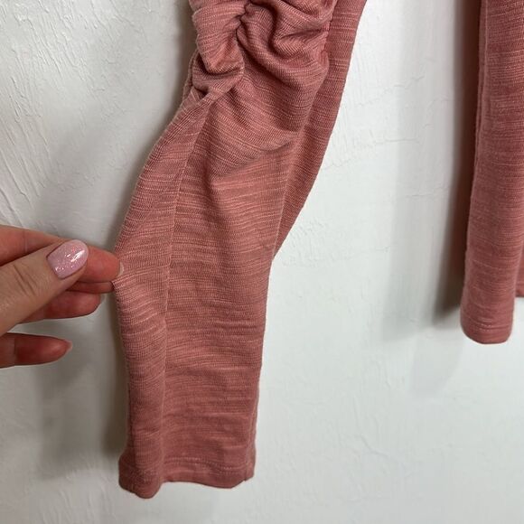 Free People We The Free Natasha Ruched Long Sleeve Top Size M - Picture 4 of 11